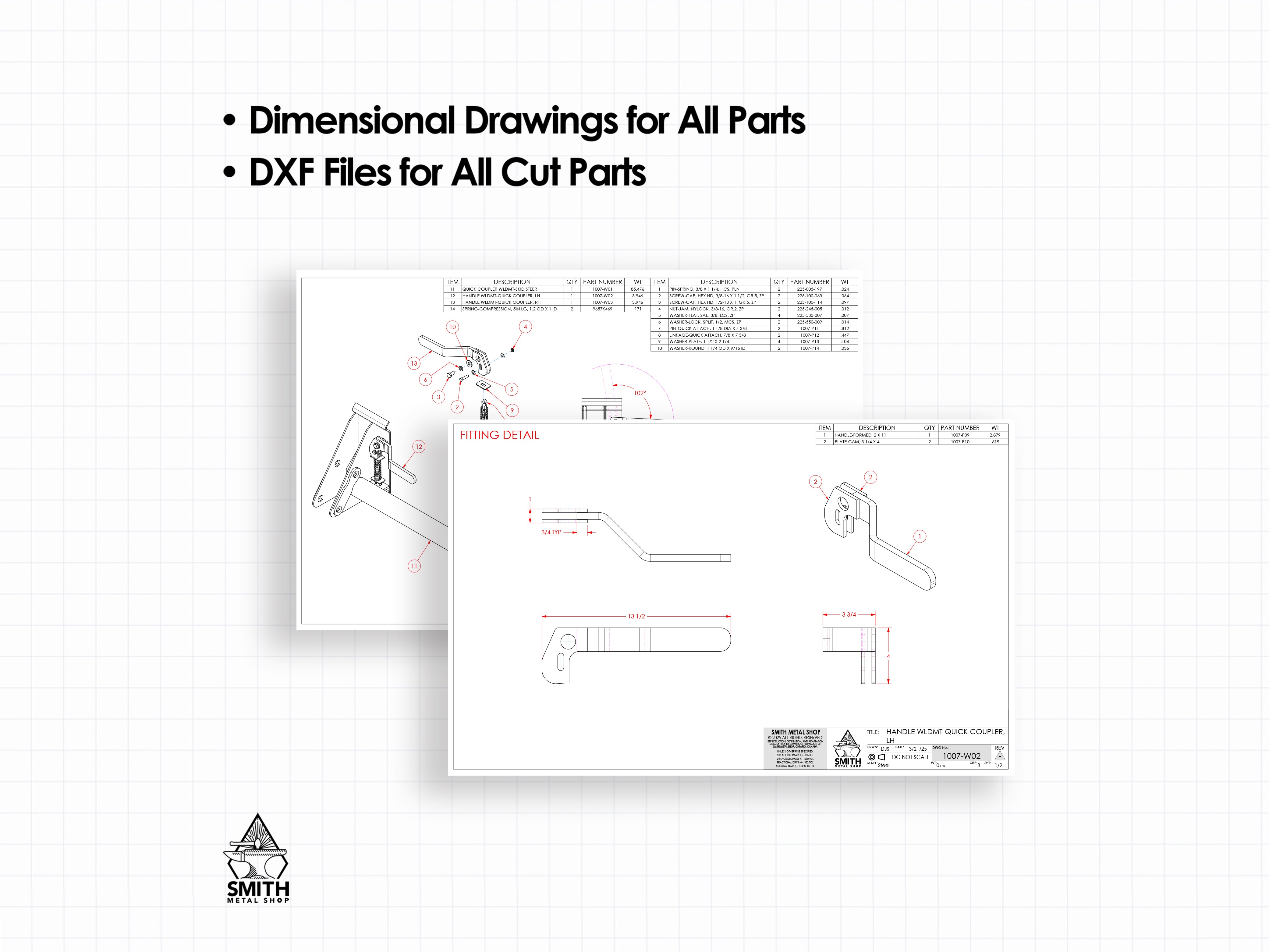 Quick Coupler for Skid Steer DIY Plans (Coupler ONLY)