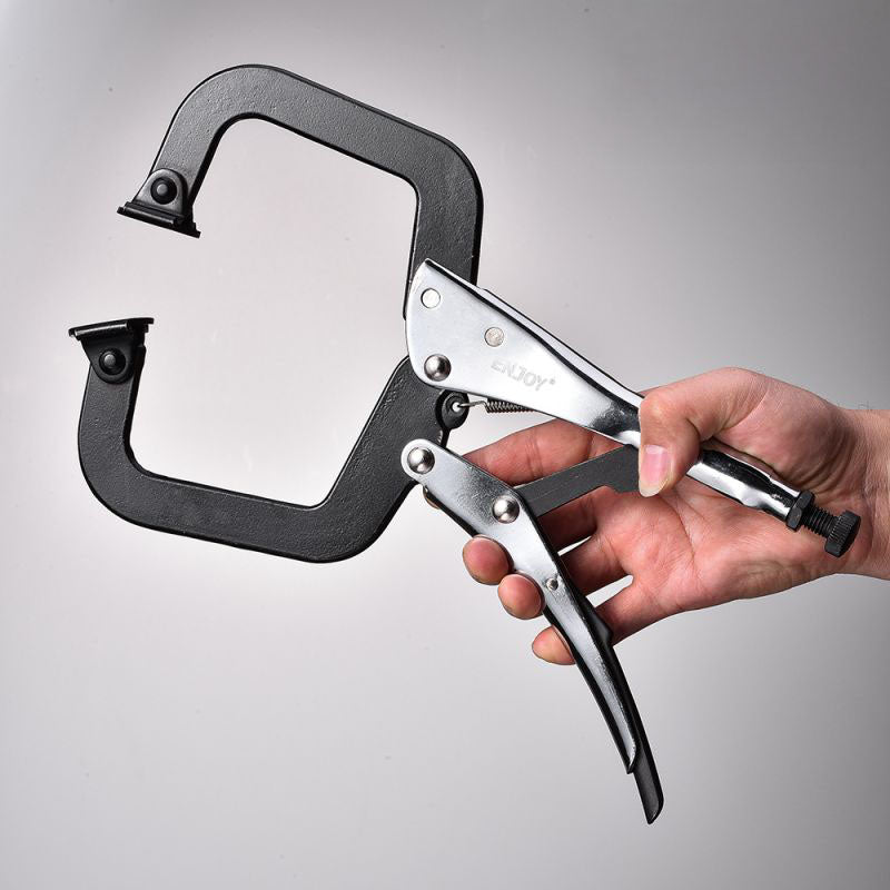SMS Heavy Duty Locking C-Clamps Pliers – 6″ & 11″ | Blunt Nose or Pivoting Foot