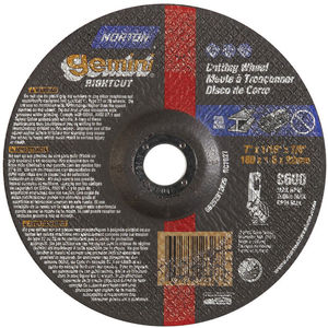 Aluminum Oxide Depressed Center Cutting Wheels – 5" to 7", 24–60 Grit