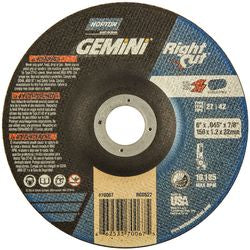 Aluminum Oxide Depressed Center Cutting Wheels – 5" to 7", 24–60 Grit