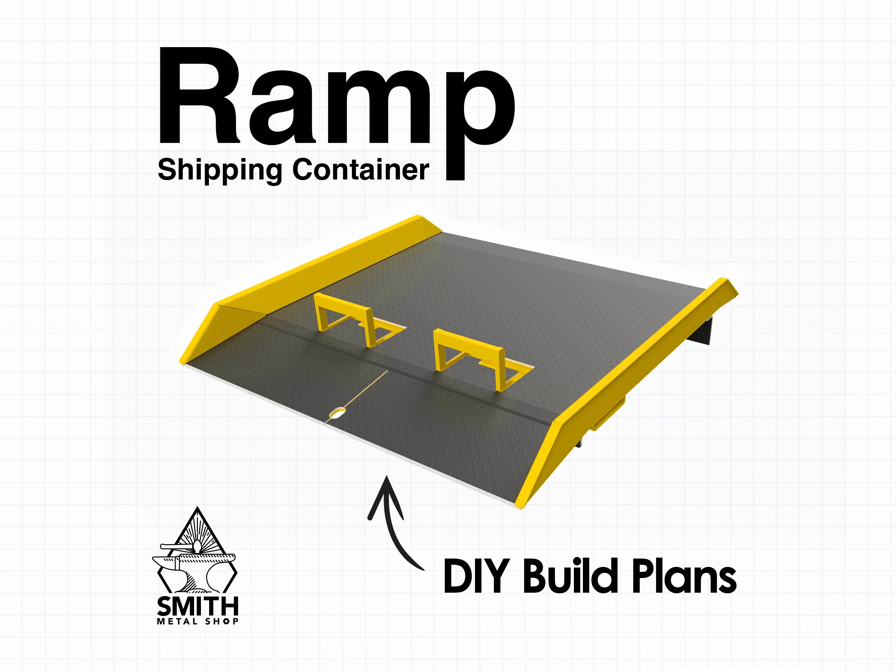 Heavy-Duty Container Ramp For Forklifts – DIY Metalworking Plans Set