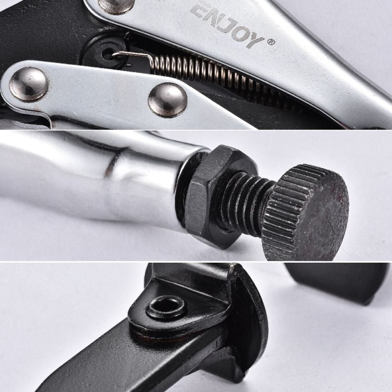 SMS Heavy Duty Locking C-Clamps Pliers – 6″ & 11″ | Blunt Nose or Pivoting Foot