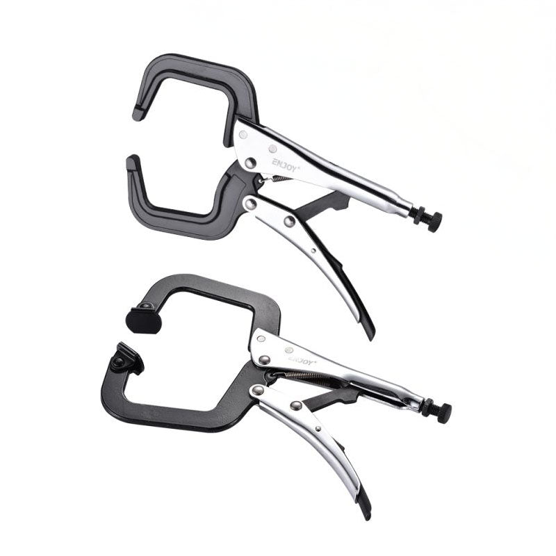 SMS Heavy Duty Locking C-Clamps Pliers – 6″ & 11″ | Blunt Nose or Pivoting Foot